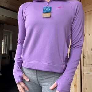 Brooks Women's Lavender Long Sleeve Hoodie